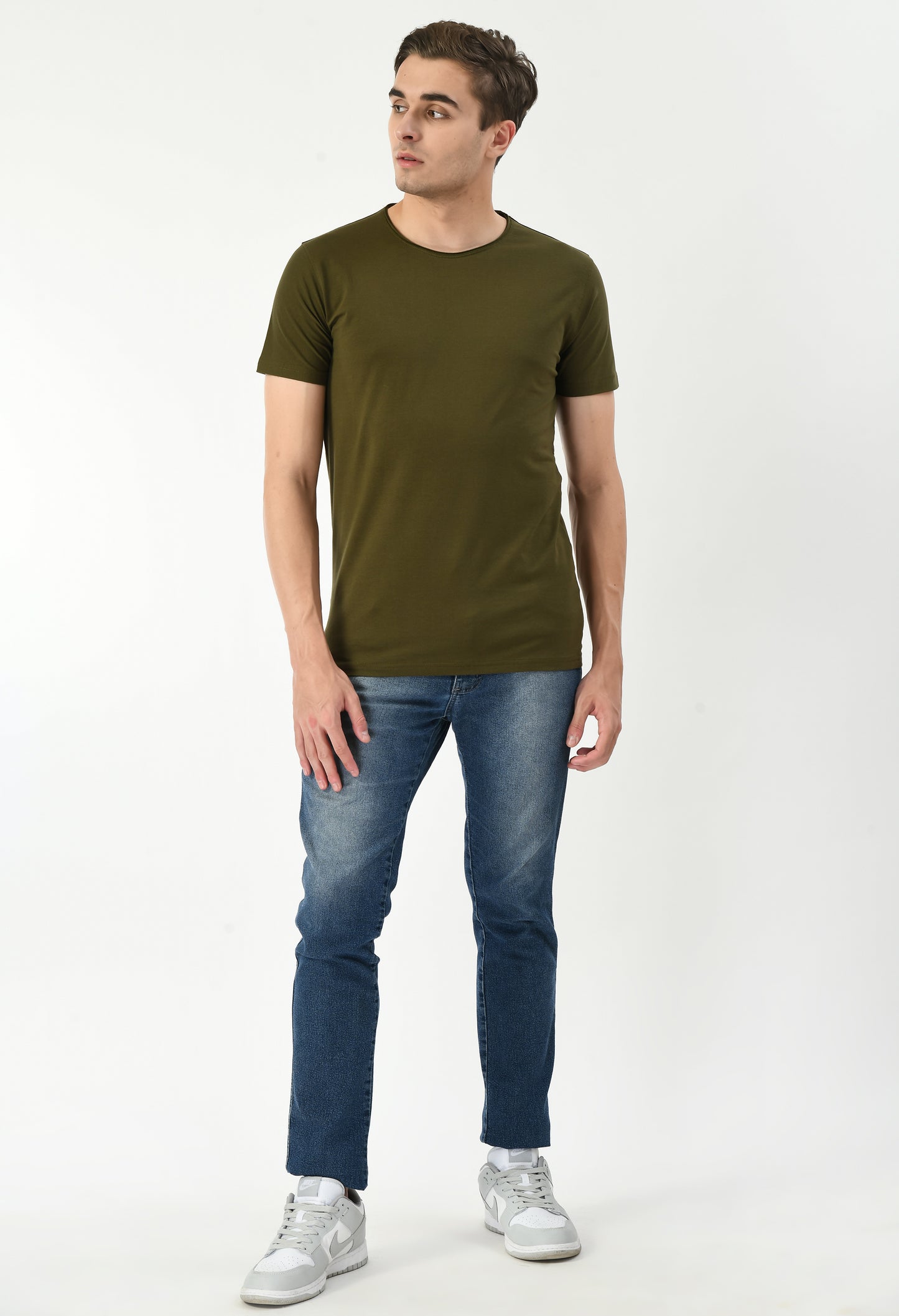 Olive Green Slim Fit T-shirt