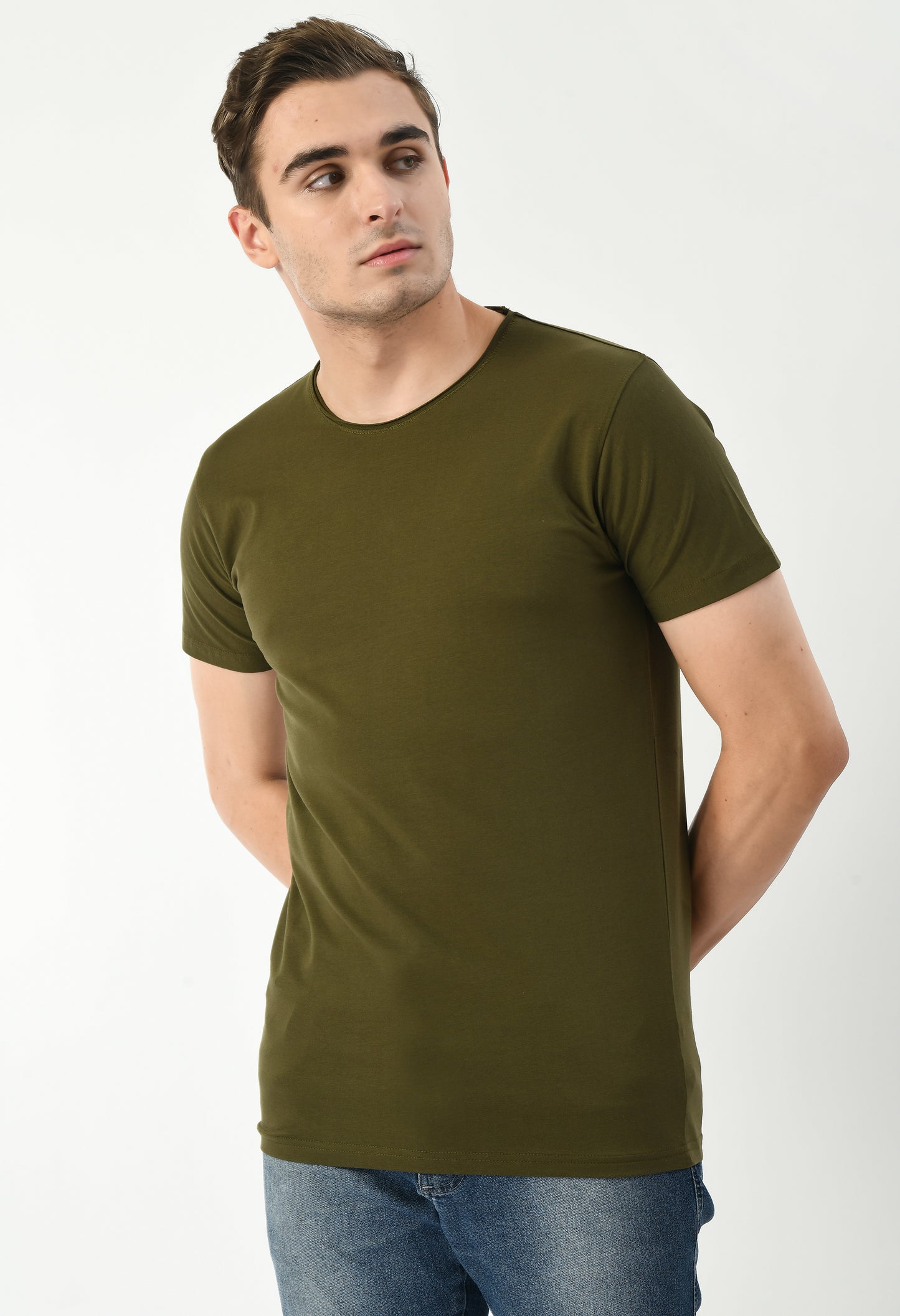 Olive Green Slim Fit T-shirt