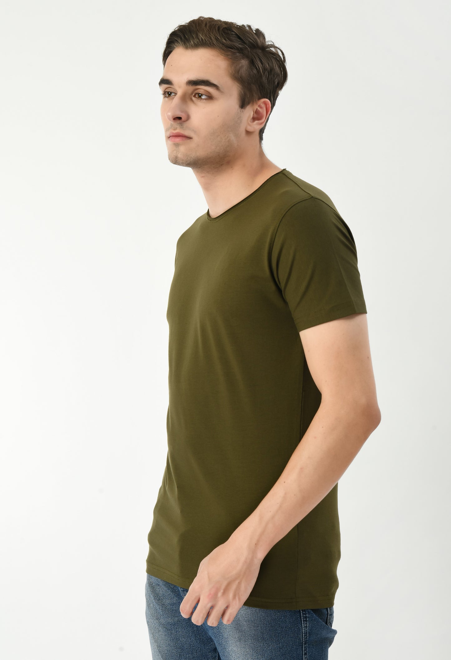 Olive Green Slim Fit T-shirt