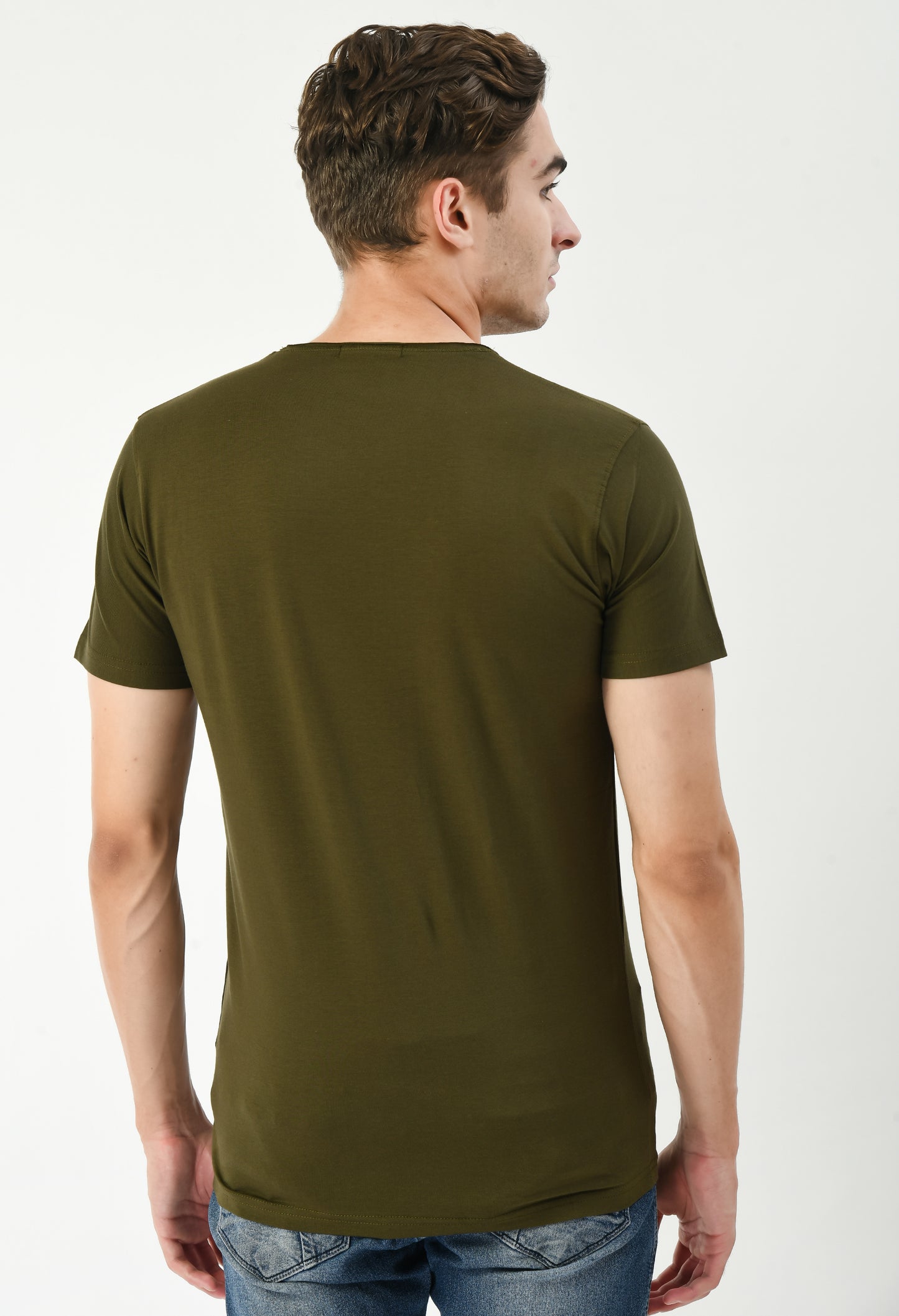 Olive Green Slim Fit T-shirt
