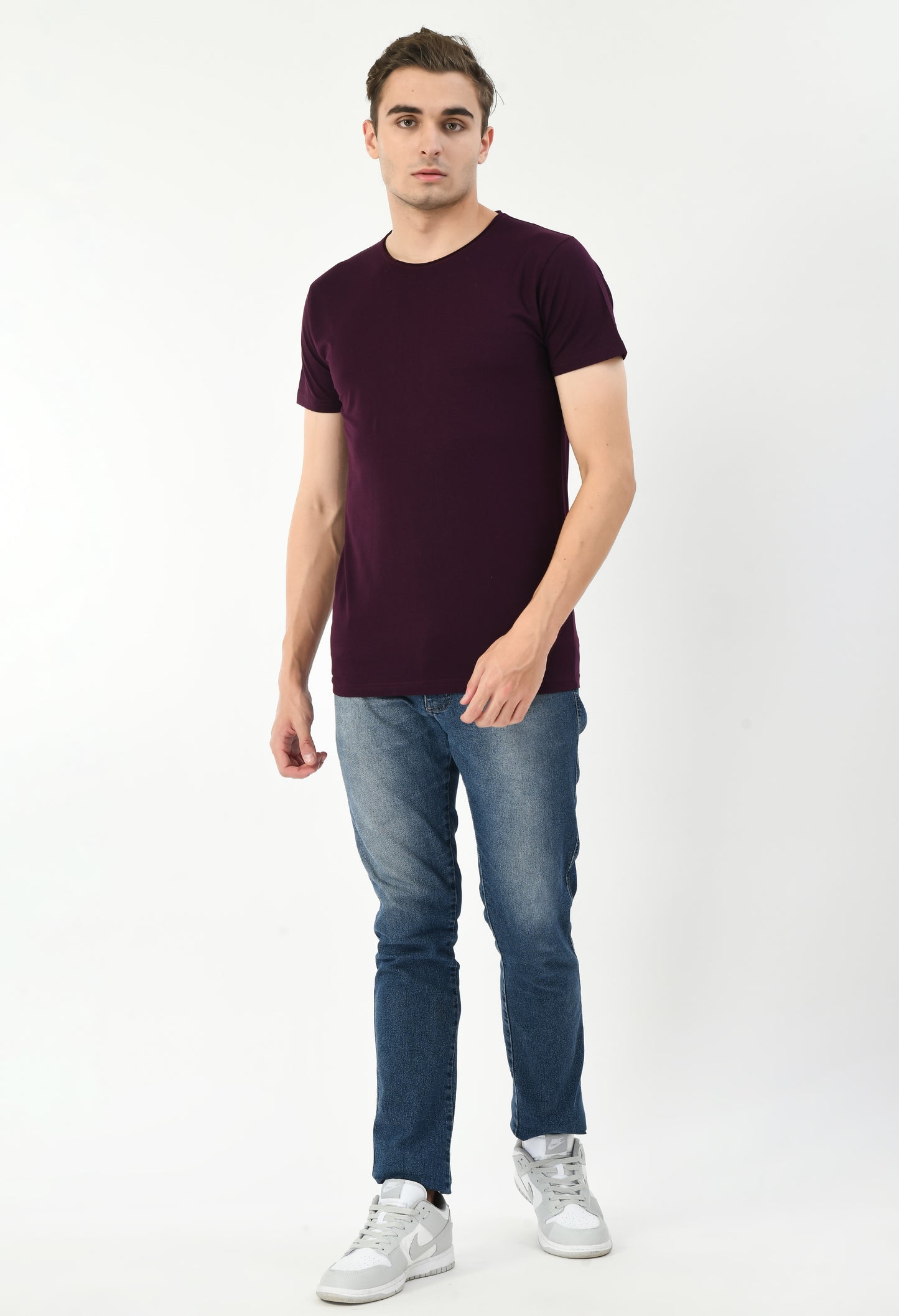 Maroon Slim Fit T-shirt