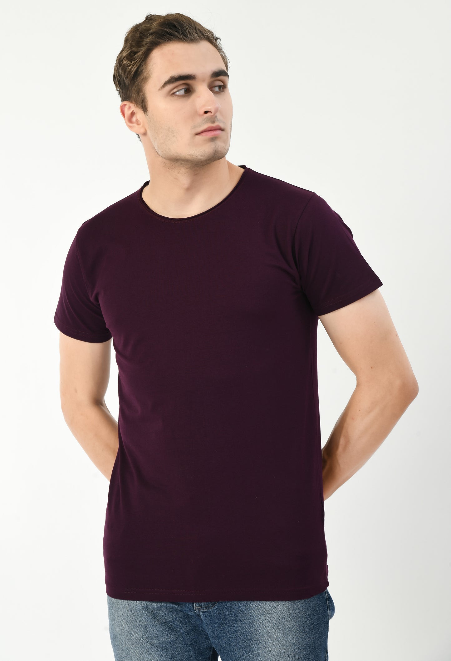 Maroon Slim Fit T-shirt