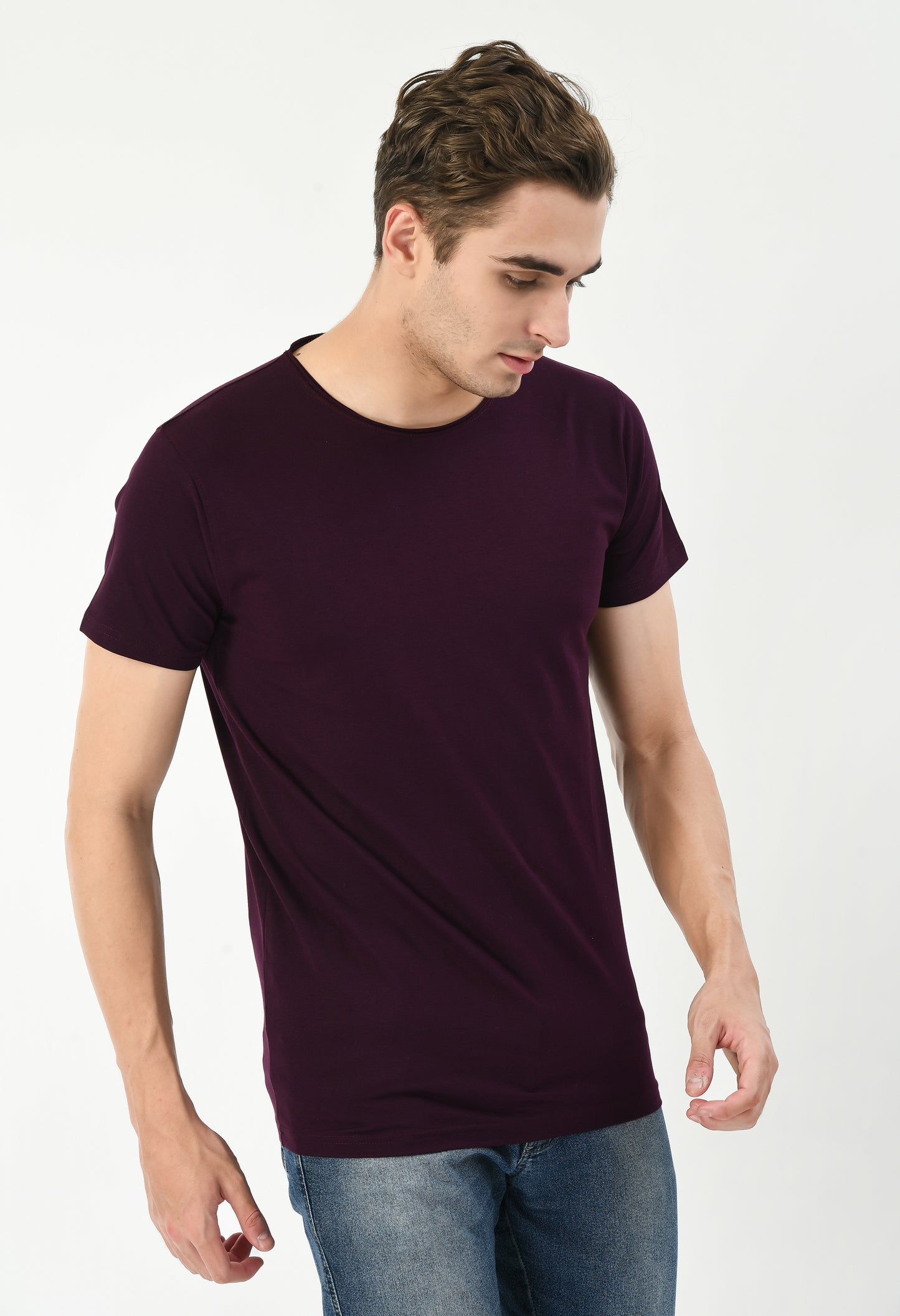 Maroon Slim Fit T-shirt