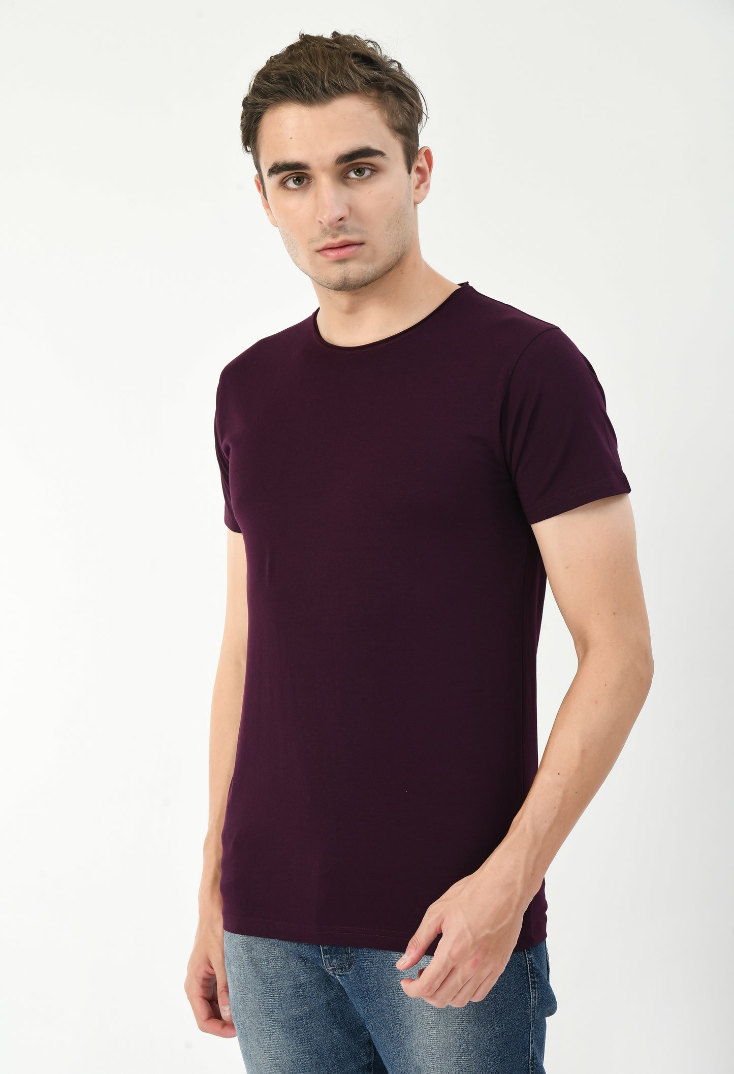Maroon Slim Fit T-shirt