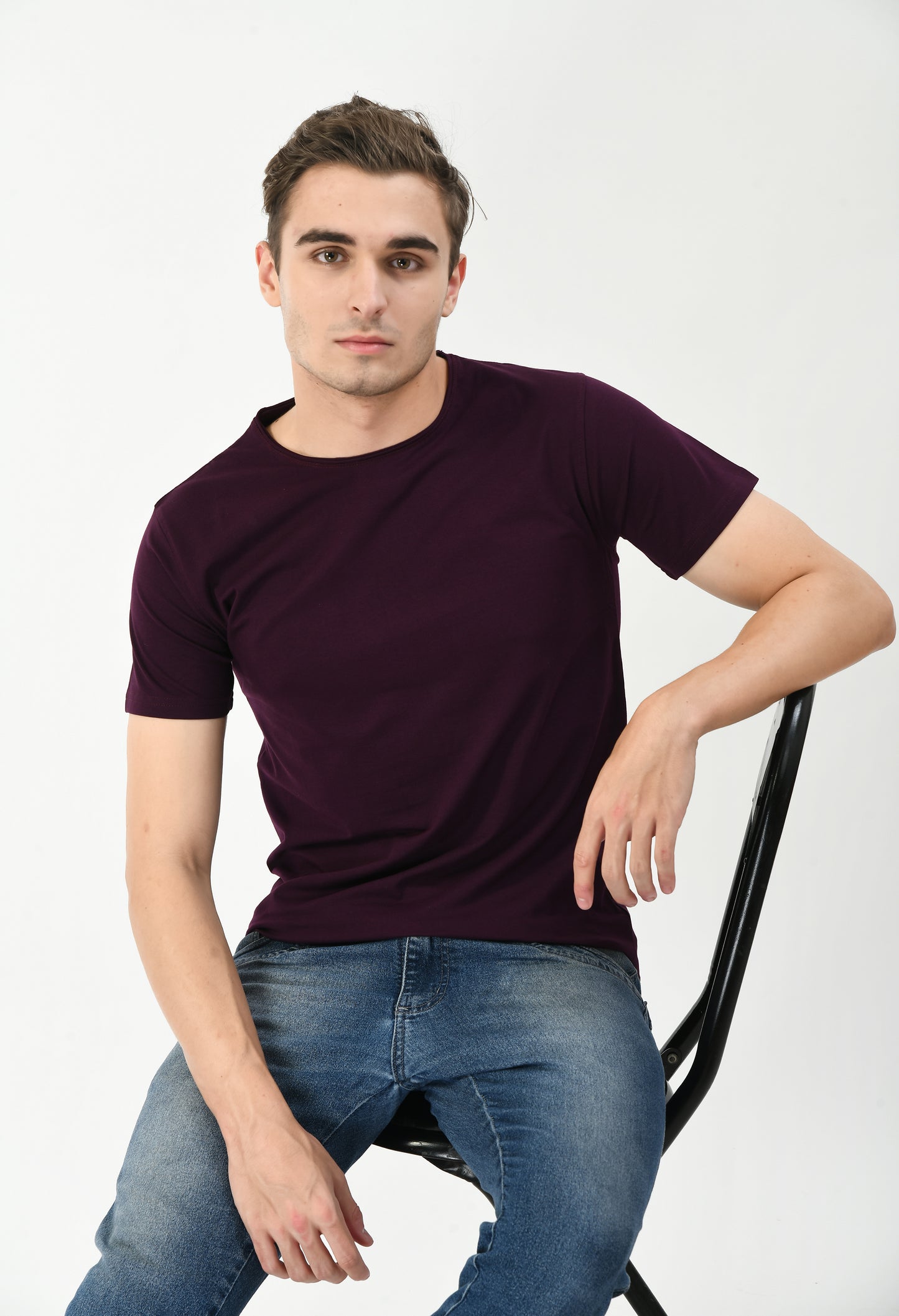 Maroon Slim Fit T-shirt