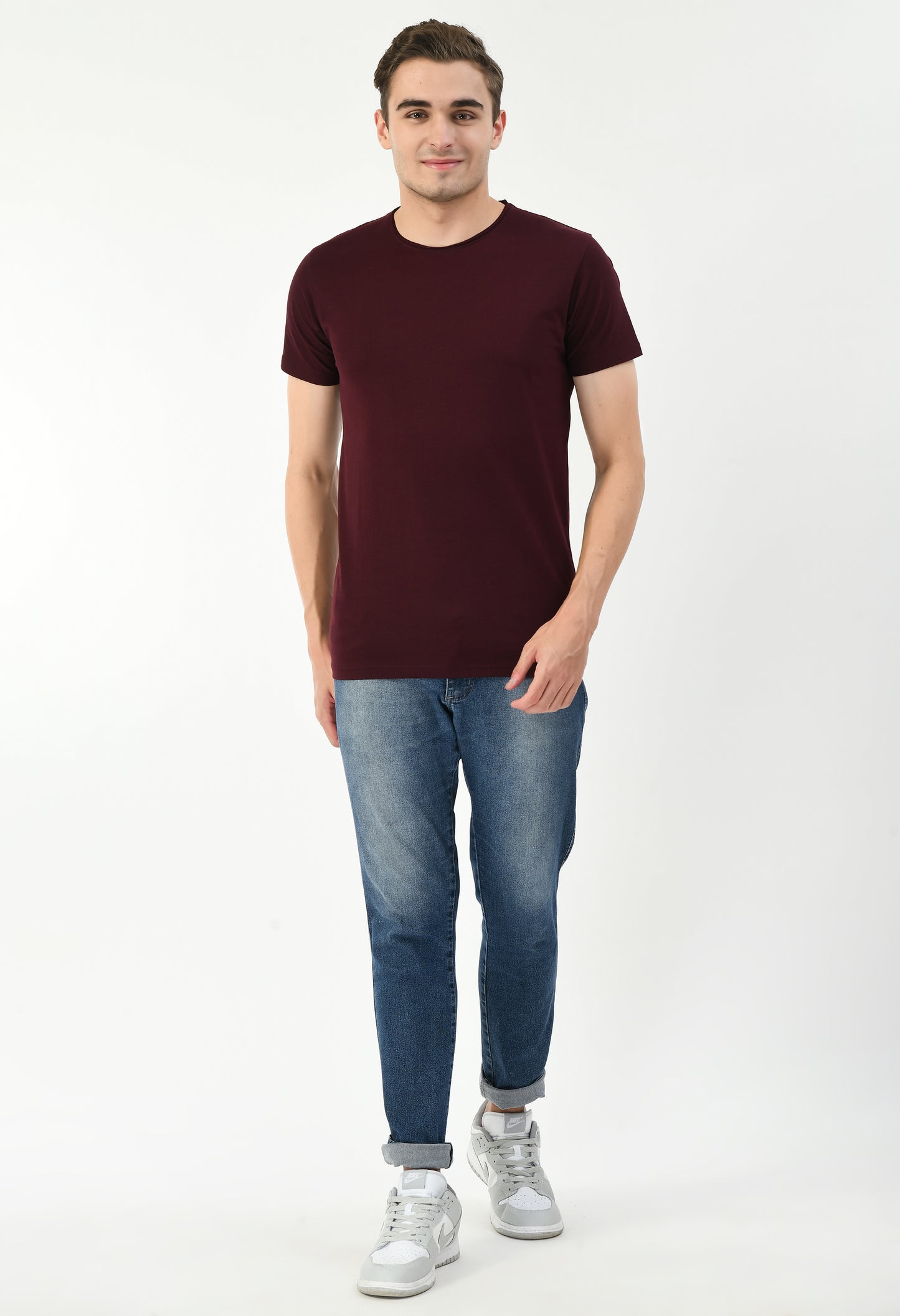 Maroon Slim Fit T-shirt