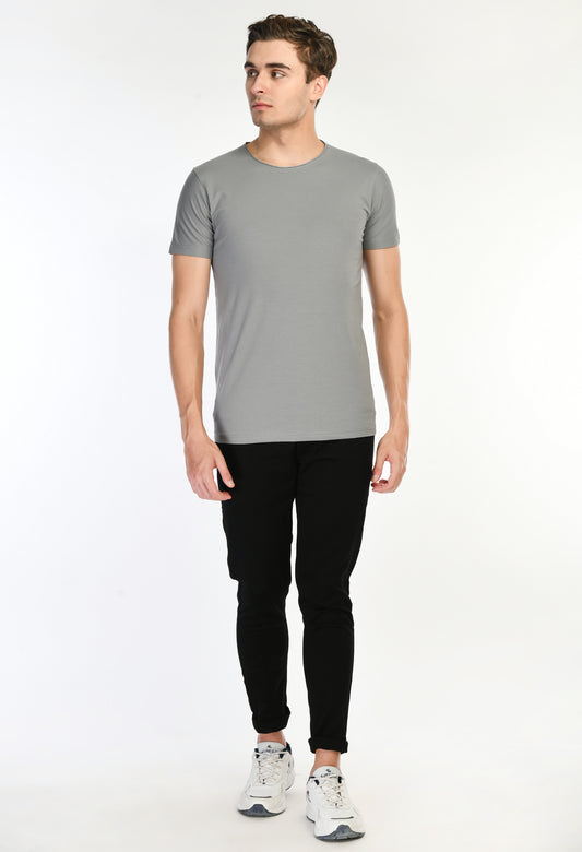 Gray Slim Fit T-shirt