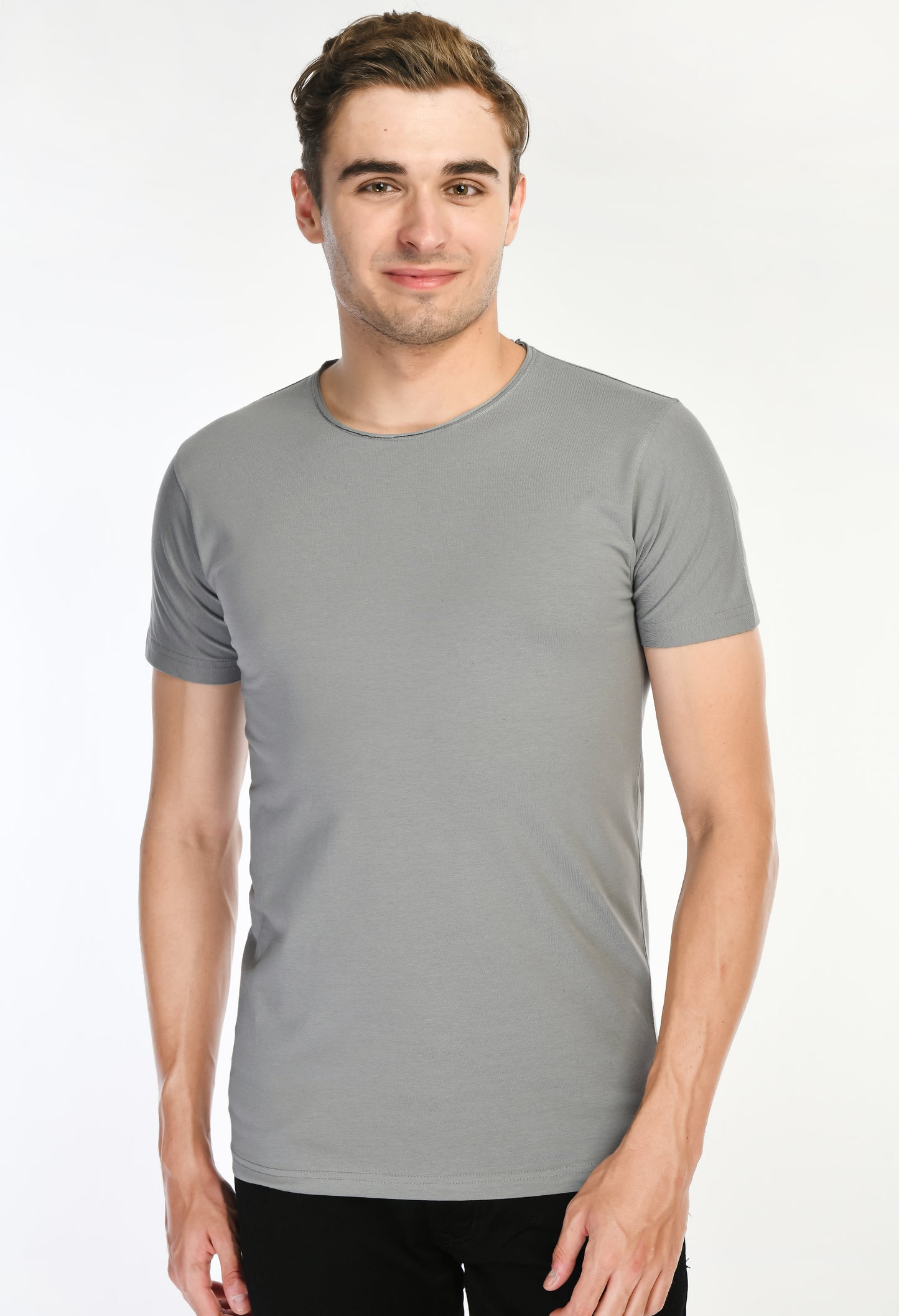 Gray Slim Fit T-shirt