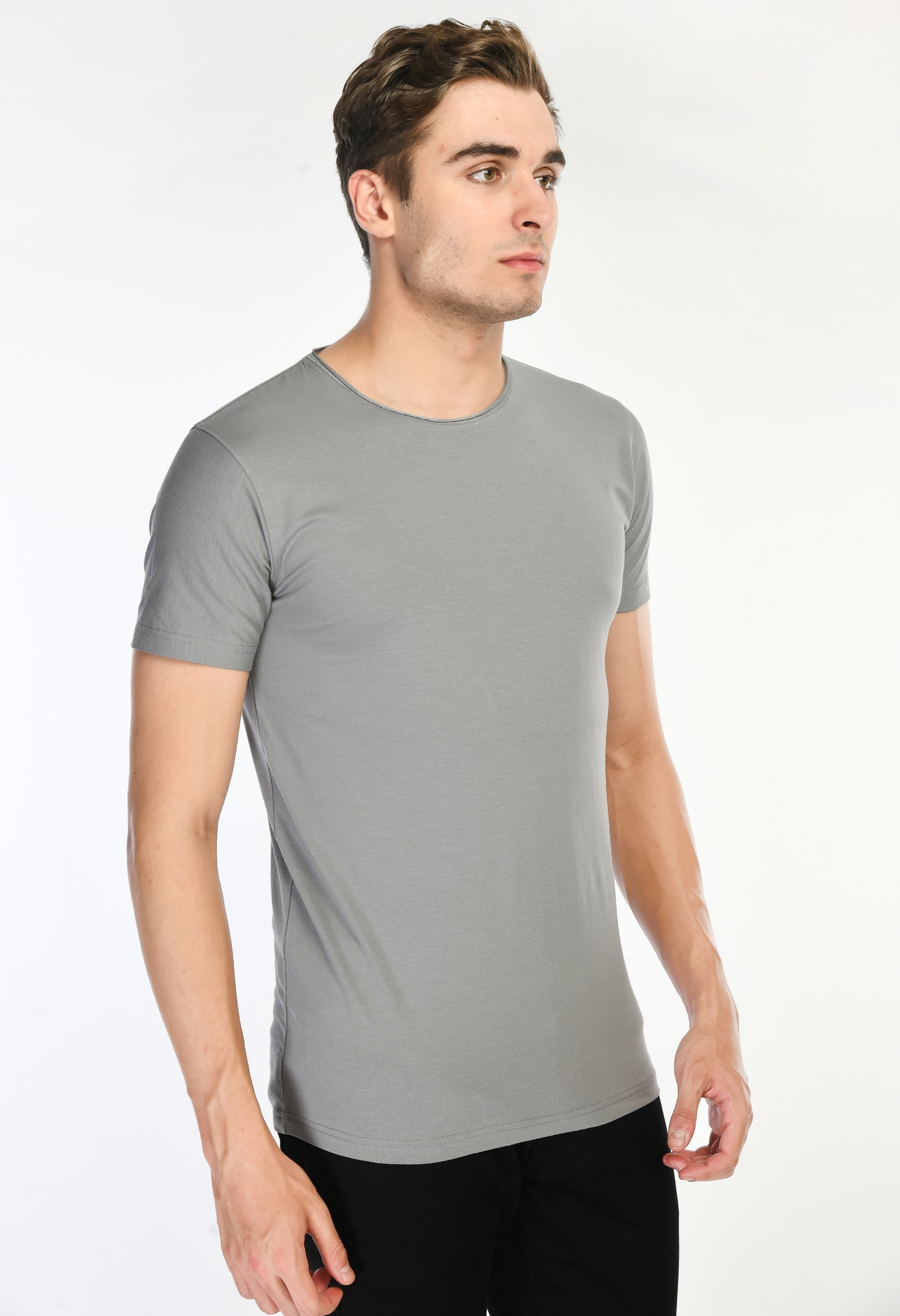 Gray Slim Fit T-shirt