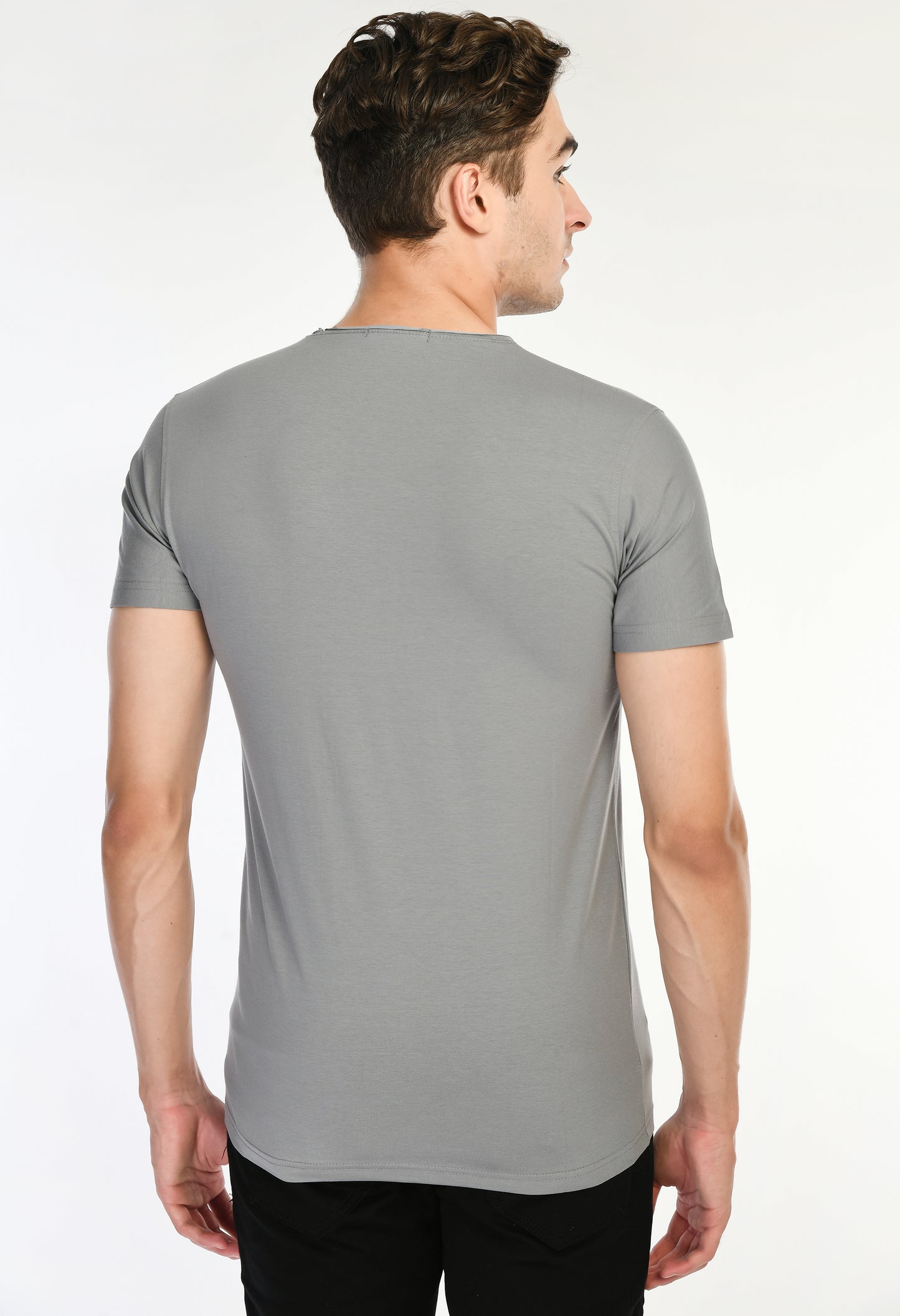 Gray Slim Fit T-shirt