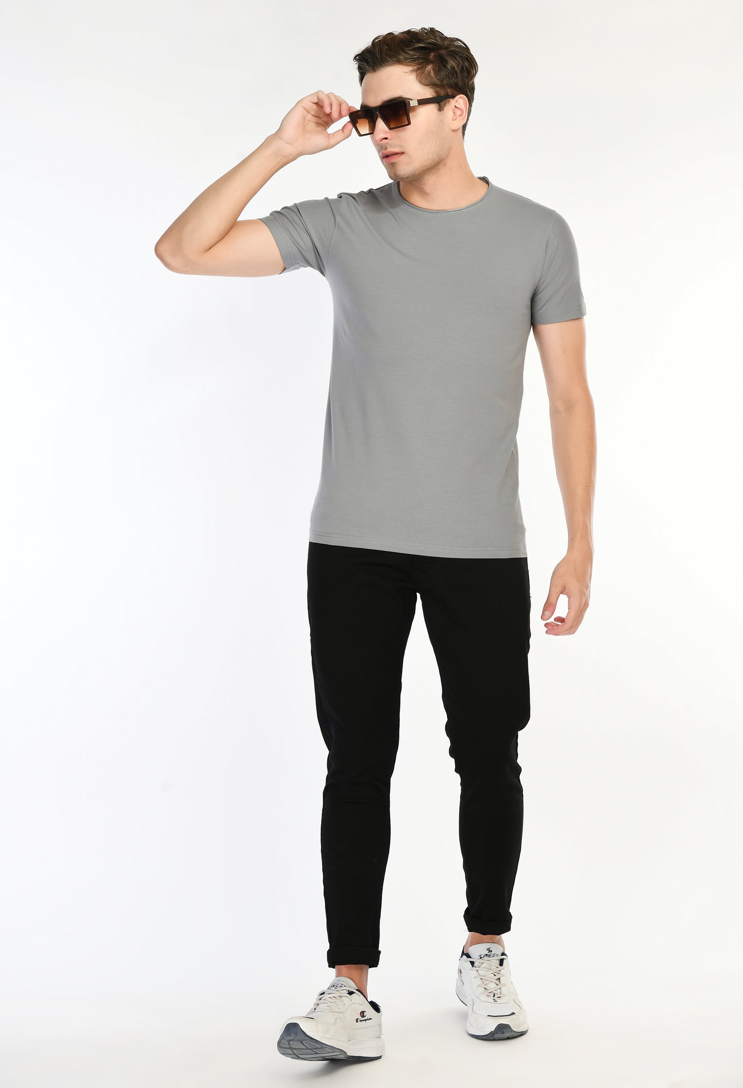 Gray Slim Fit T-shirt
