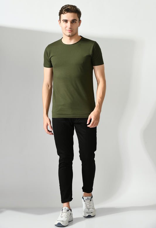 Dark Green Slim Fit T-shirt