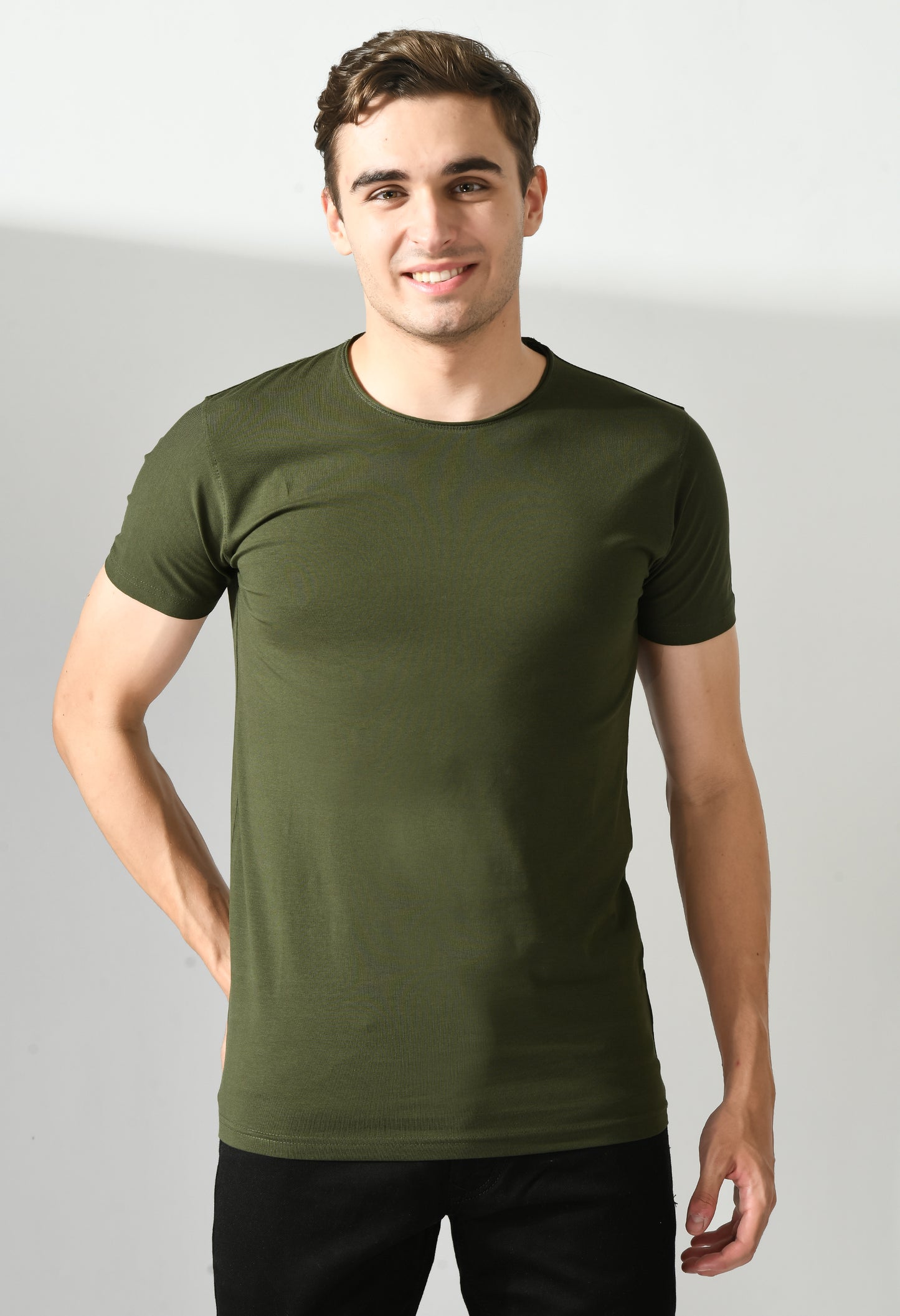 Dark Green Slim Fit T-shirt