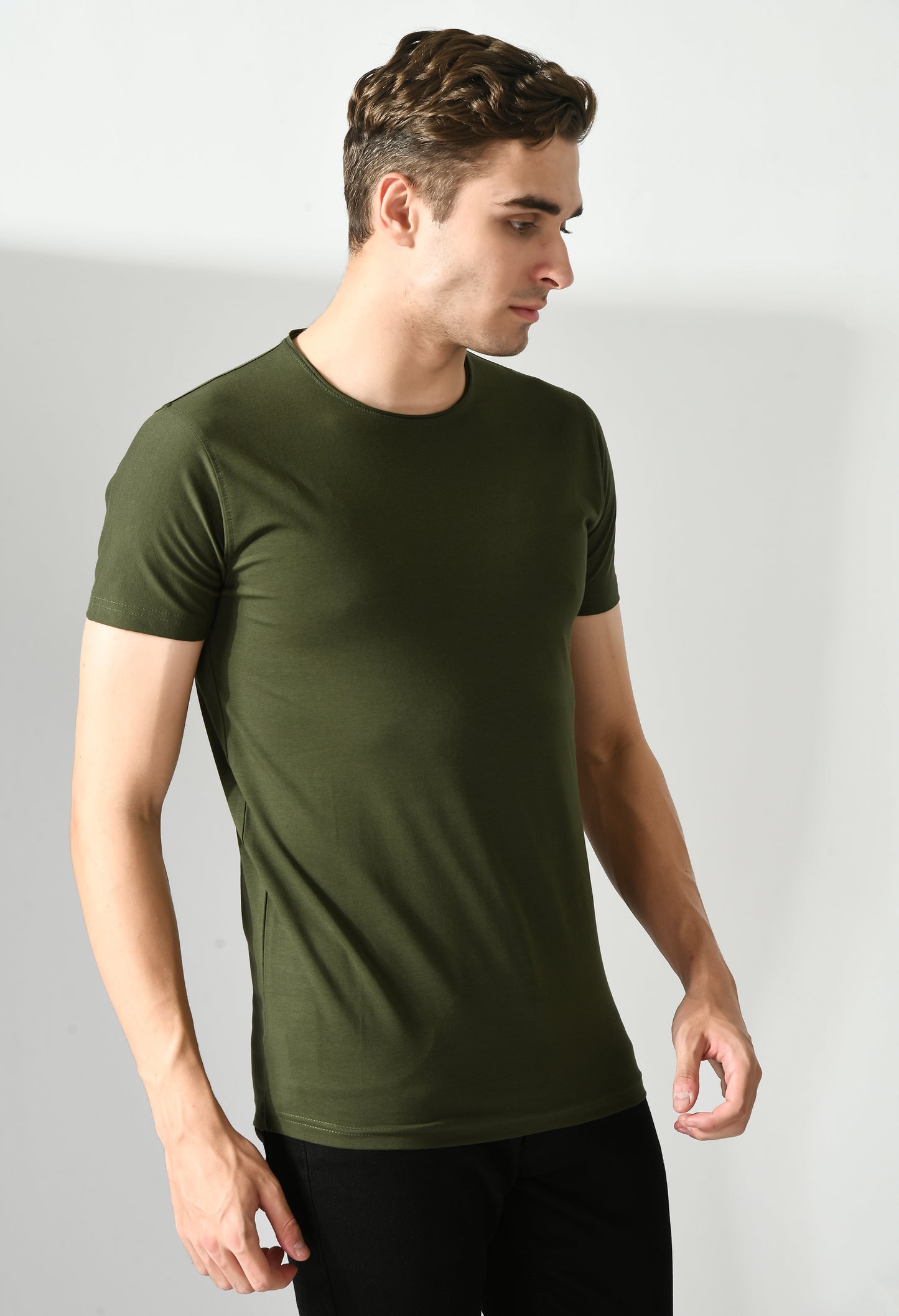 Dark Green Slim Fit T-shirt