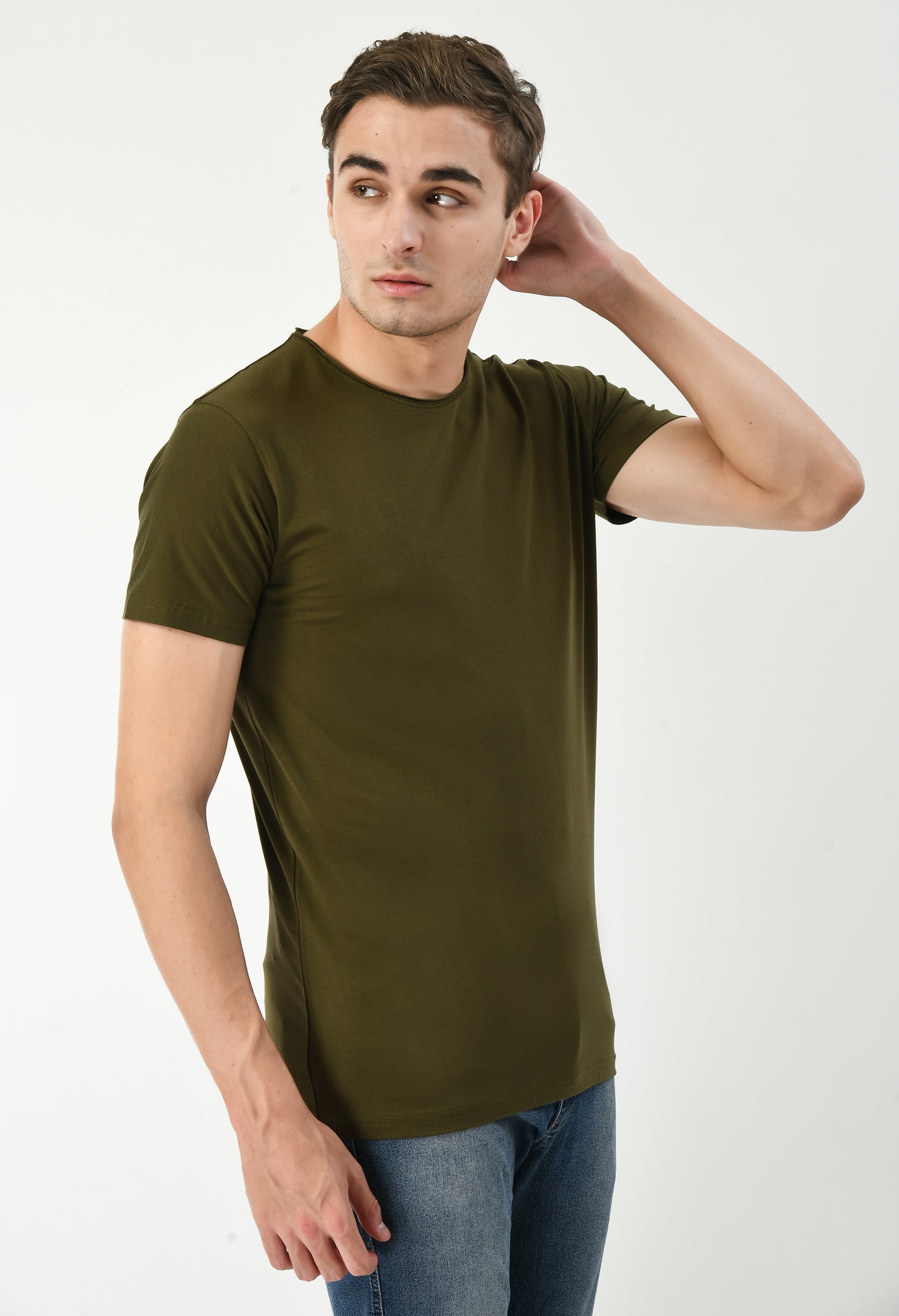 Olive Green Slim Fit T-shirt